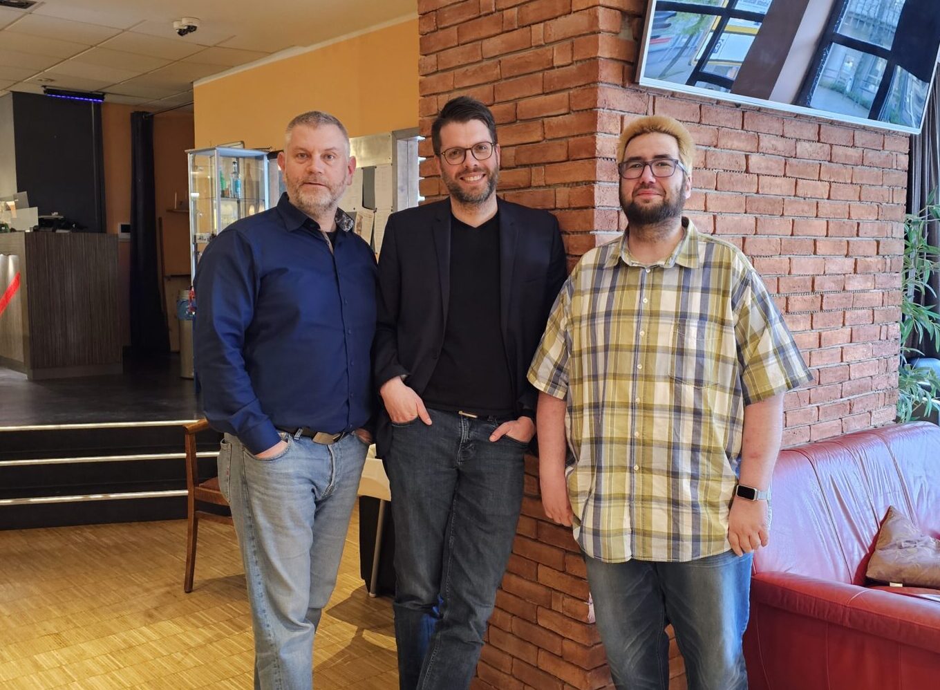 Der neue Vorstand des Freifunk Lippe e.V. V.l.n.R: Klaus Proppe, Sebastian Stake und Björn Strate